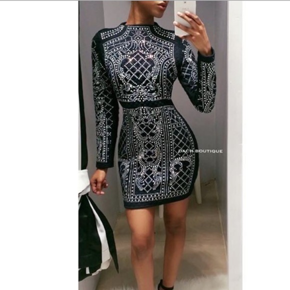 love J Dresses & Skirts - Long sleeve Balmain inspired dress